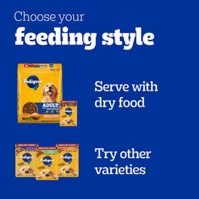 Pedigree Choice Cuts In Gravy Chicken/Beef Adult Soft Wet Dog Food Pouches Variety Pk - 18-3.5 Oz - Image 3