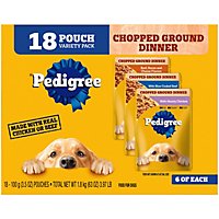 Pedigree Chicken Beef And Beef Bacon And Cheese Wet Dog Food - 3.5 Oz - Image 1
