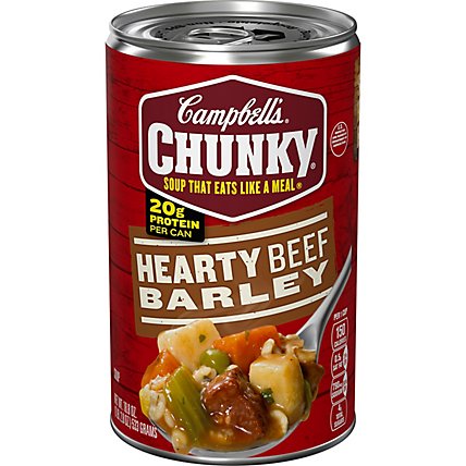Campbells Chunky Soup Hearty Beef Barley - 18.8 Oz - Image 2