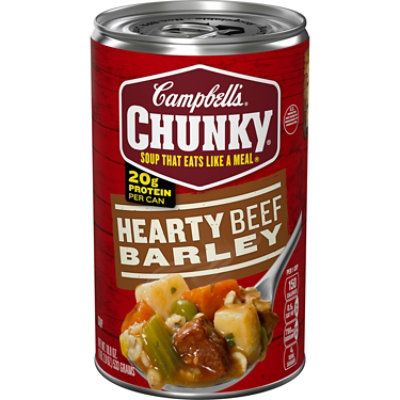 Campbell's Chunky Soup - Hearty Beef and Barley Soup - 18.8 Oz - Image 1