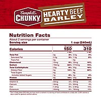 Campbells Chunky Soup Hearty Beef Barley - 18.8 Oz