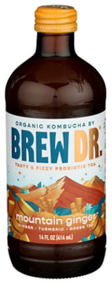 Brew Dr Kombucha Ginger Turmeric - 14 Fl. Oz.