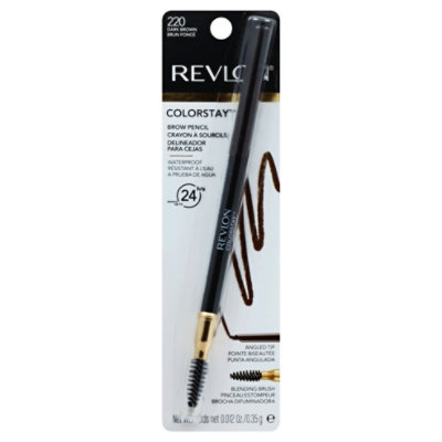 Revlon ColorStay Brow Pencil Dark Brown 220 - 0.012 Oz - Image 1