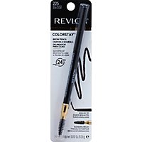 Revlon ColorStay Brow Pencil Soft Black 225 - 0.012 Oz - Image 2