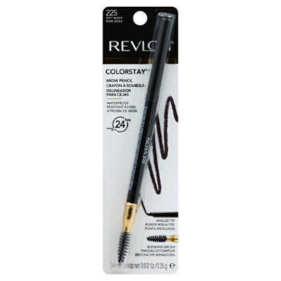 Revlon ColorStay Brow Pencil Soft Black 225 - 0.012 Oz - Image 1