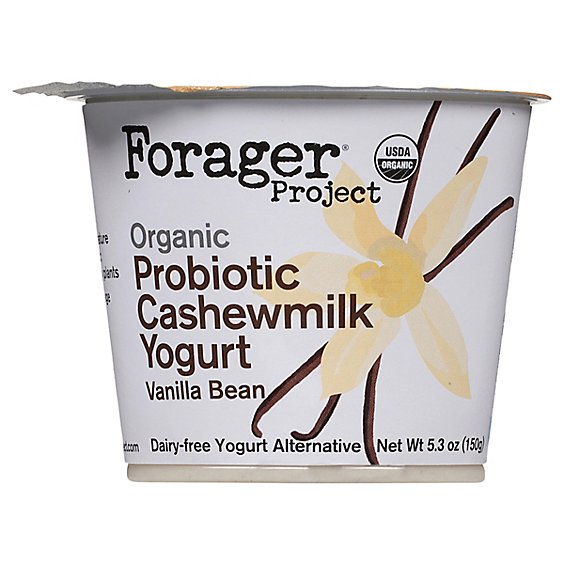 Forager Project Organic Yogurt Alternative Cashewmilk Dairy Free Vanilla Bean - 5.3 Oz