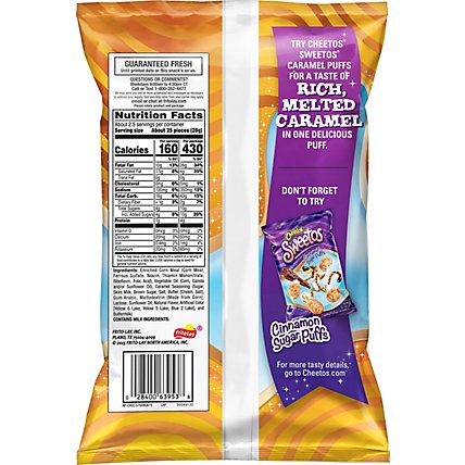 CHEETOS Sweetos Snacks Caramel Flavored Puffs - 2.625 Oz - Image 6