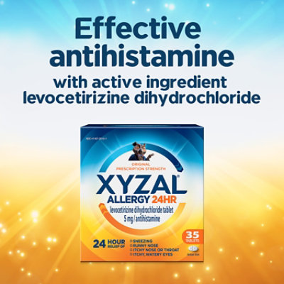 Xyzal 24HR Allergy Relief Medicine Prescription Strength - 35 Count - Image 8