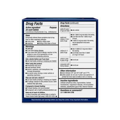 Xyzal 24HR Allergy Relief Medicine Prescription Strength - 35 Count - Image 2