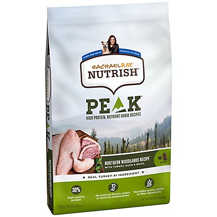 Rachael Ray Nutrish Peak Food for Dogs Natural Northern Woodlands Recipe Bag - 12 Lb - Image 1