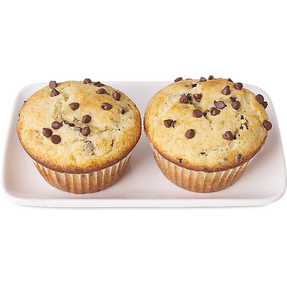 Bakery Muffins 2 Count Chocolate Chip - Each