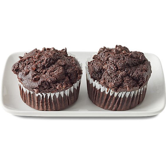 Bakery Muffins Chocolate Double 2 Count - Each