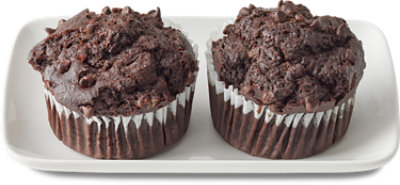 Bakery Muffins Chocolate Double 2 Count - Each