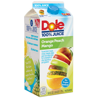 Dole 100% Juice Orange Peach Mango Chilled - 59 Fl. Oz. - Image 2