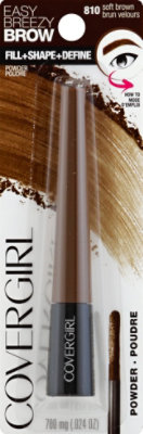 COVERGIRL Easy Breezy Brow Fill + Shape + Define Powder Eyebrow Makeup Soft Brown - Each - Image 2