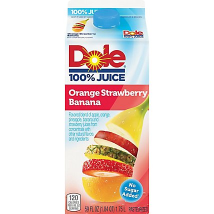 Dole 100% Juice Orange Strawberry Banana Chilled - 59 Fl. Oz. - Image 1
