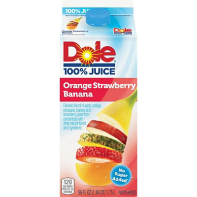 Dole 100% Juice Orange Strawberry Banana Chilled - 59 Fl. Oz.