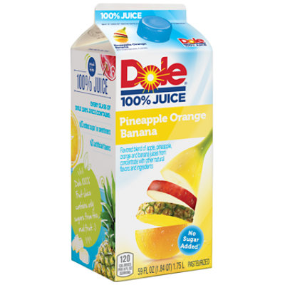 Dole 100% Juice Pineapple Orange Banana Chilled - 59 Fl. Oz. - Image 2