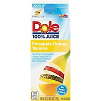 Dole 100% Juice Pineapple Orange Banana Chilled - 59 Fl. Oz. - Image 1