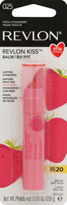 Revlon Kiss Lip Balm Spf 20 Fresh Strawberry 025 - 0.09 Oz - Image 2