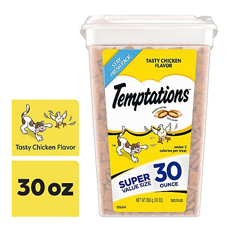 Temptations Classic Crunchy and Soft Tasty Chicken Cat Treats - 30 Oz