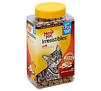 Meow Mix Irresistibles Cat Treats Soft With White Meat Chicken Value Size Jar - 17 Oz