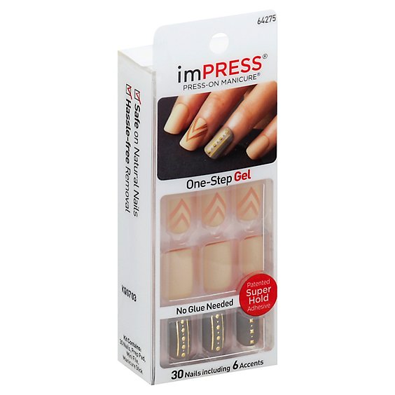 imPRESS Press-On Manicure Kit One-Step Gel Shocking BIP260 - Each