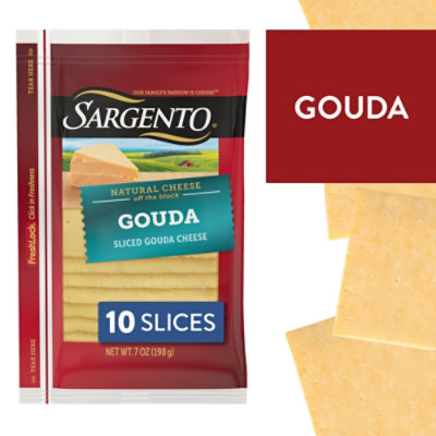 Sargento Sliced Gouda Natural Cheese 10 Count - 7 Oz - Image 1