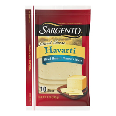 Sargento Cheese Slices Natural Harvarti 10 Count - 7 Oz - Image 3