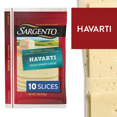 Sargento Sliced Havarti Natural Cheese - 10 Count - Image 1