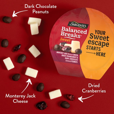 Sargento Sweet Balanced Breaks Cheese Snacks Monterey Jack &Cranberries & Peanuts - 3-1.5 Oz - Image 4