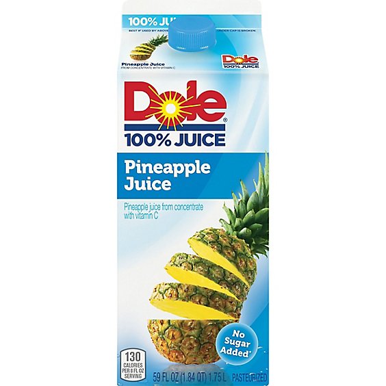 Dole 100% Juice Pineapple Chilled - 59 Fl. Oz.