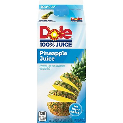 Dole 100% Juice Pineapple Chilled - 59 Fl. Oz. - Image 1
