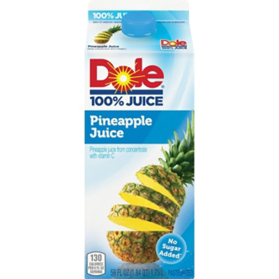 Dole 100% Juice Pineapple Chilled - 59 Fl. Oz. - Image 1