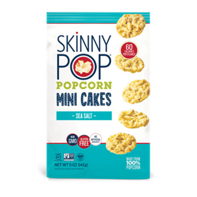 SkinnyPop Sea Salt Popcorn Mini Cakes - 5 Oz