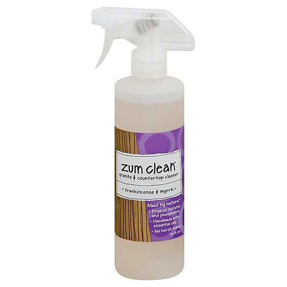 Zum Clean Cleaner Spray Granite & Countertop Frankincense & Myrrh - 16 Fl. Oz.