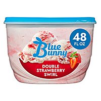 Blue Bunny Ice Cream Double Strawberry - 48 Fl. Oz. - Image 2