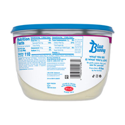 Blue Bunny Sweet Freedom Vanilla Reduced Fat Ice Cream - 48 Fl. Oz. - Image 3