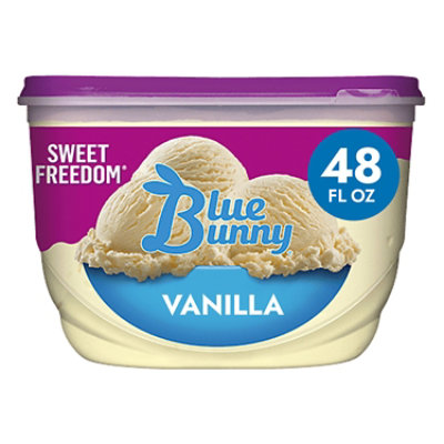 Blue Bunny Sweet Freedom Vanilla Reduced Fat Ice Cream 48 Fl Oz