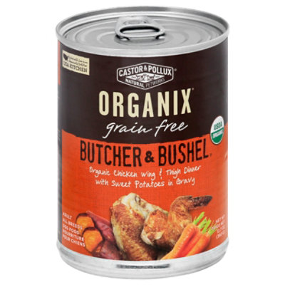 Castor Pollux Organix Dog Food Grain Free Chicken Dinner With Sweet Potatoes 12.7 Oz jewelosco