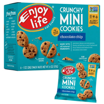 enjoy life Cookies Chocolate Chip Crunchy Minis - 6-1 Oz - Image 2