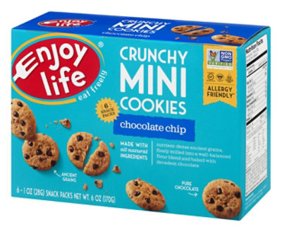 enjoy life Cookies Chocolate Chip Crunchy Minis - 6-1 Oz - Image 3