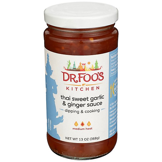 Dr. Foos Kitchen Sauce Thai Swt Garlic Ginger - 10 Oz