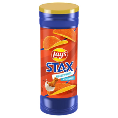 Lays STAX Potato Crisps Buffalo Wings With Ranch - 5.5 Oz - Safeway