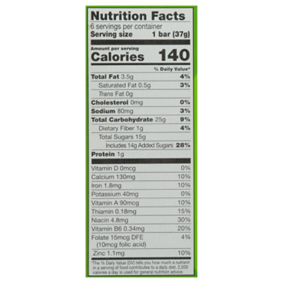 O Organics Organic Fruit & Grain Bars Apple Cinnamon Flavored - 6-1.3 Oz - Image 3