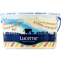 Lucerne Frozen Dairy Dessert Birthday Cake 1 Gallon - 3.78 Liter - Image 2