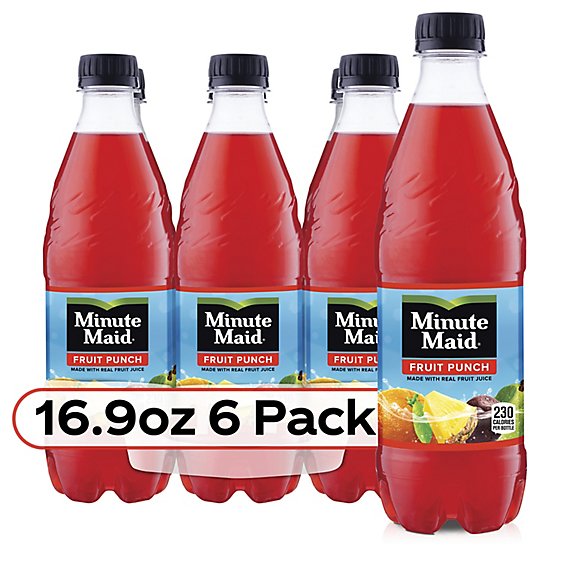 Minute Maid Juice Fruit Punch - 6-16.9 Fl. Oz.