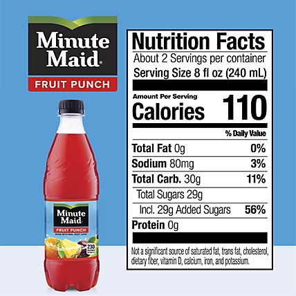 Minute Maid Juice Fruit Punch - 6-16.9 Fl. Oz. - Image 4