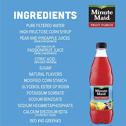 Minute Maid Juice Fruit Punch - 6-16.9 Fl. Oz. - Image 5