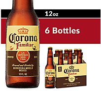 Corona Familiar Mexican Lager Beer Bottles 4.8% ABV - 6-12 Fl. Oz.
